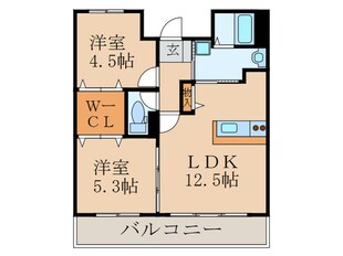 ピ－スフルハイム行事の物件間取画像